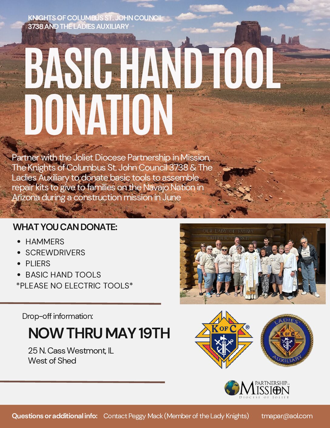 Hand Tool Drive for Navajo Nation